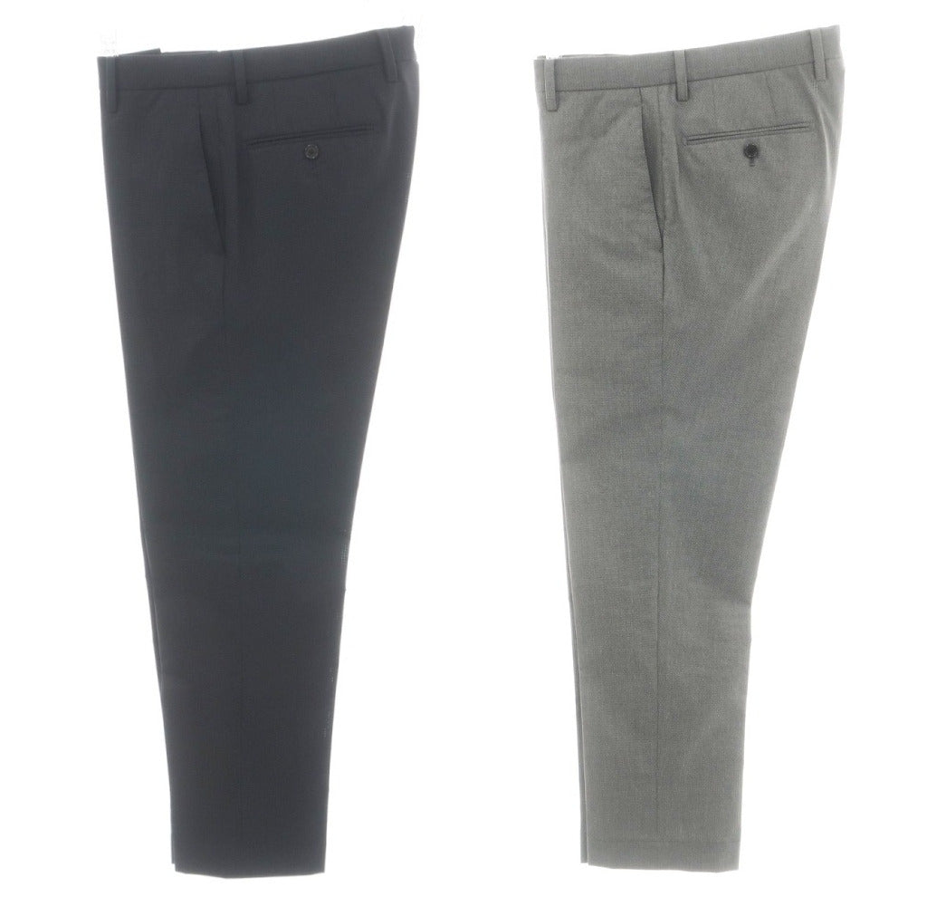 【中古】マッキントッシュ ロンドン MACKINTOSH LONDON ポリエステル メッシュ 2つボタンスーツ セットアップ パンツ2本セット ネイビー【サイズ上38/下82】【 状態ランクB 】【 メンズ 】