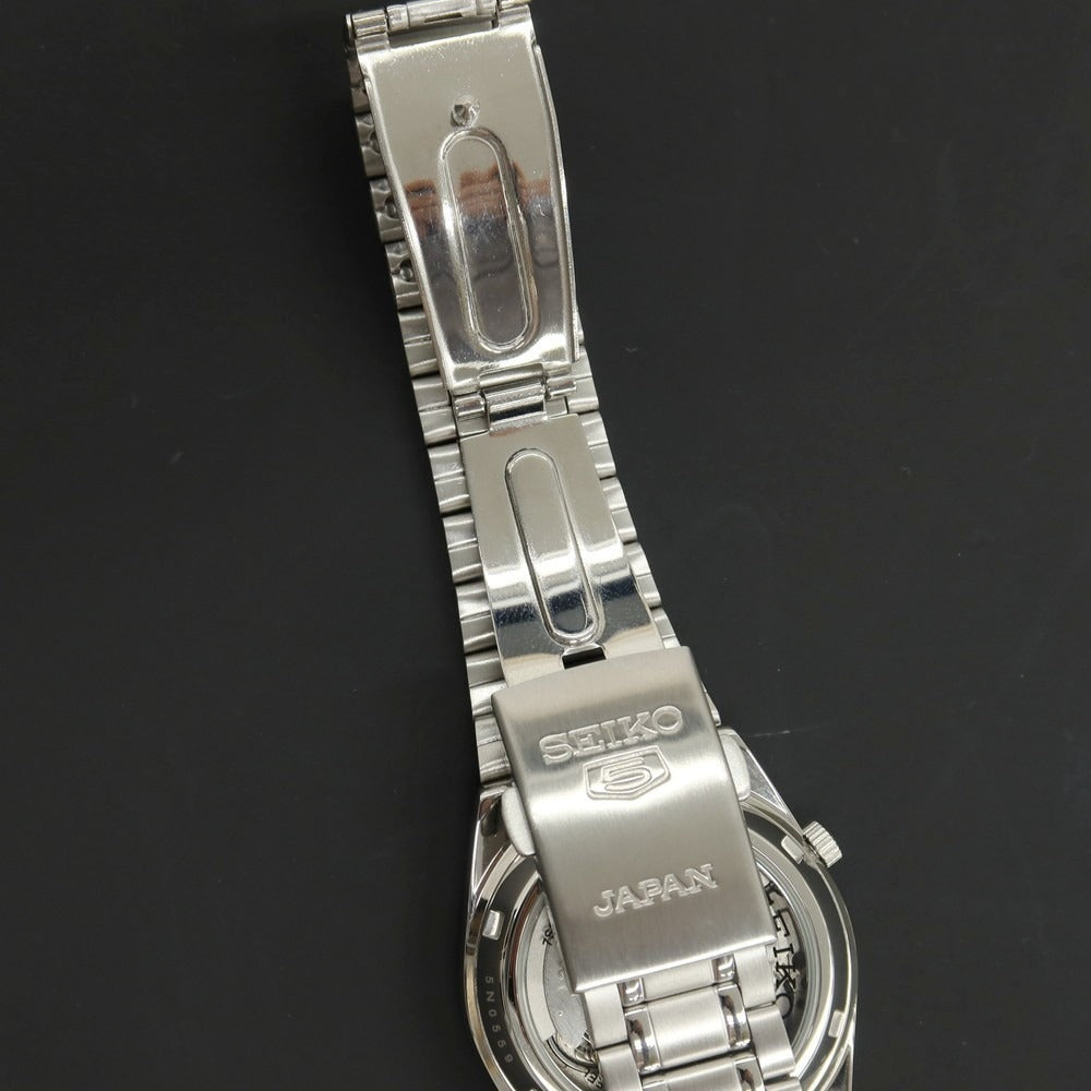 【中古】セイコー SEIKO SEIKO 5 蓄光文字盤 腕時計 シルバーxブラック【 状態ランクA 】【 メンズ 】