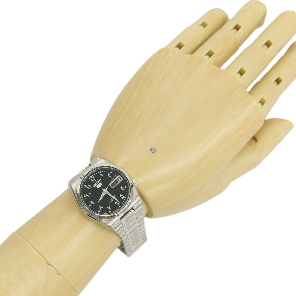 【中古】セイコー SEIKO SEIKO 5 蓄光文字盤 腕時計 シルバーxブラック【 状態ランクA 】【 メンズ 】
