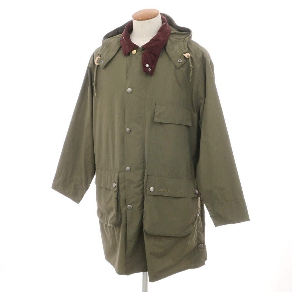 【中古】ポールスミス Paul Smith × Barbour リップストップナイロン フィールドコート オリーブグリーン【サイズM】【 状態ランクB 】【 メンズ 】