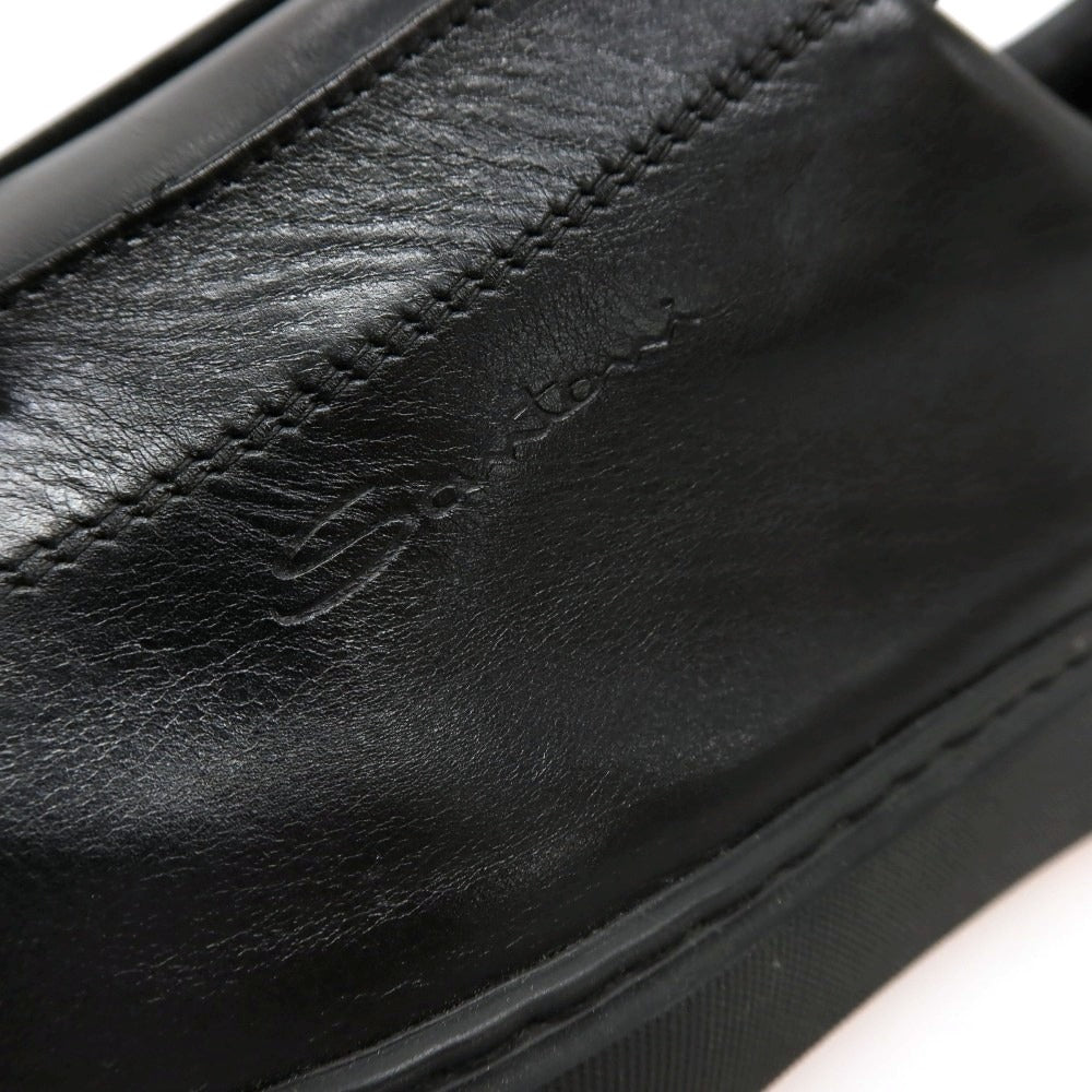 【新品】サントーニ Santoni レザー スニーカー ブラック【サイズUK6】【 状態ランクN 】【 メンズ 】