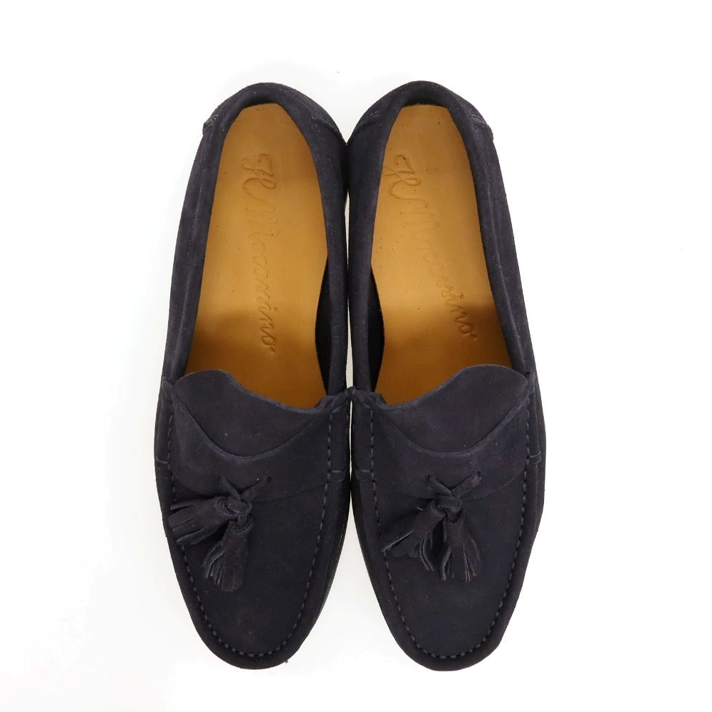 【新品アウトレット】イルモカシーノ IL MOCASSINO スエード ローファー ネイビー【サイズ41】【 状態ランクN- 】【 メンズ 】