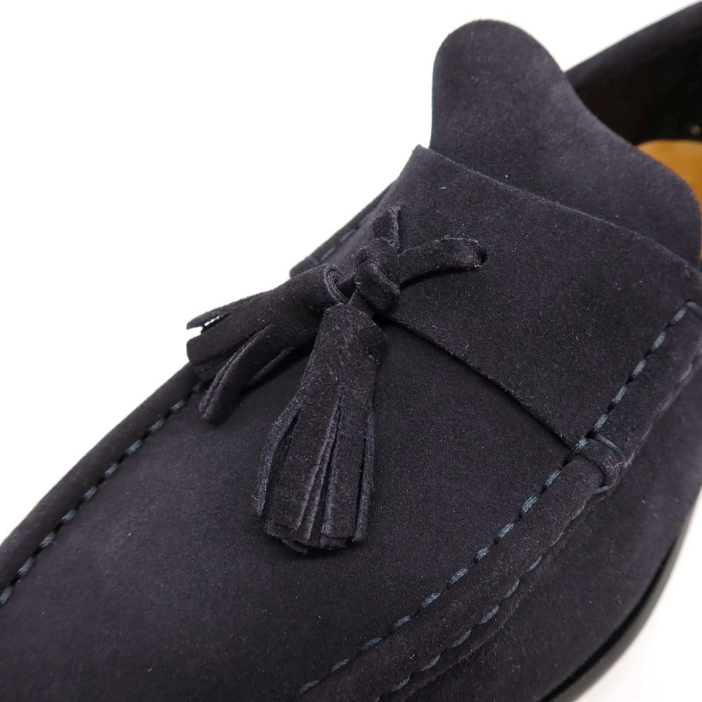 【新品アウトレット】イルモカシーノ IL MOCASSINO スエード ローファー ネイビー【サイズ41】【 状態ランクN- 】【 メンズ 】