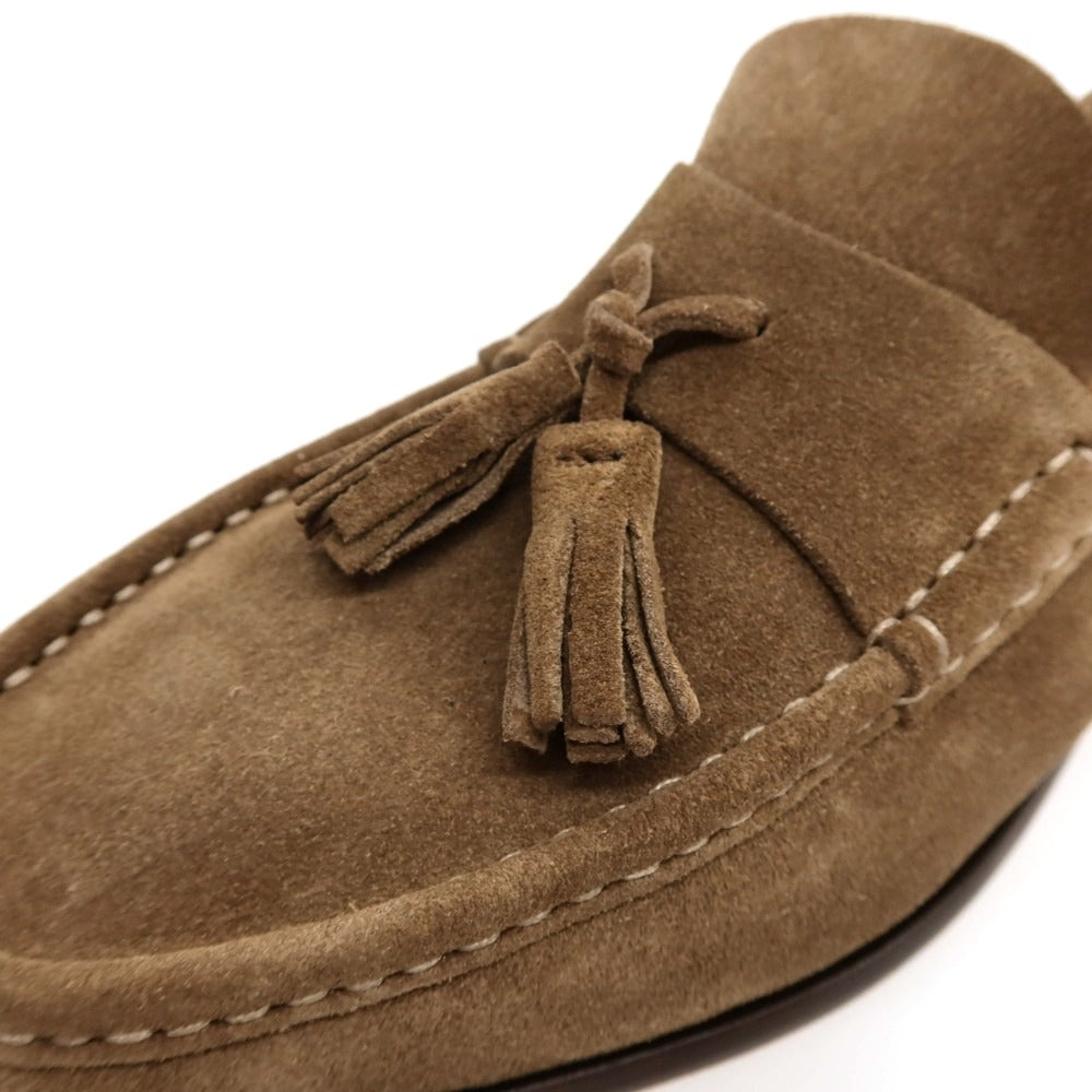 【新品アウトレット】イルモカシーノ IL MOCASSINO スエード ローファー カーキブラウン【サイズ41】【 状態ランクN- 】【 メンズ 】