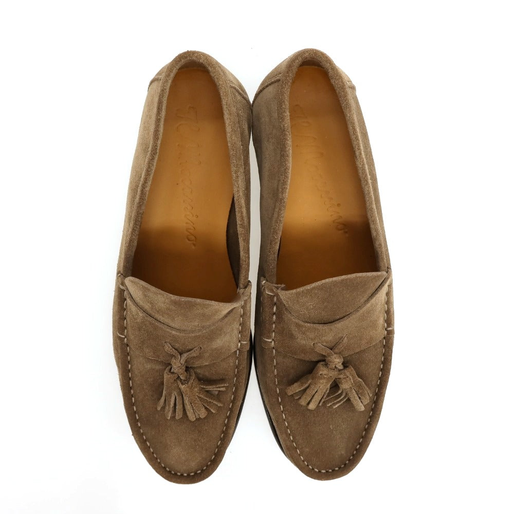 【新品アウトレット】イルモカシーノ IL MOCASSINO スエード ローファー カーキブラウン【サイズ42】【 状態ランクN- 】【 メンズ 】