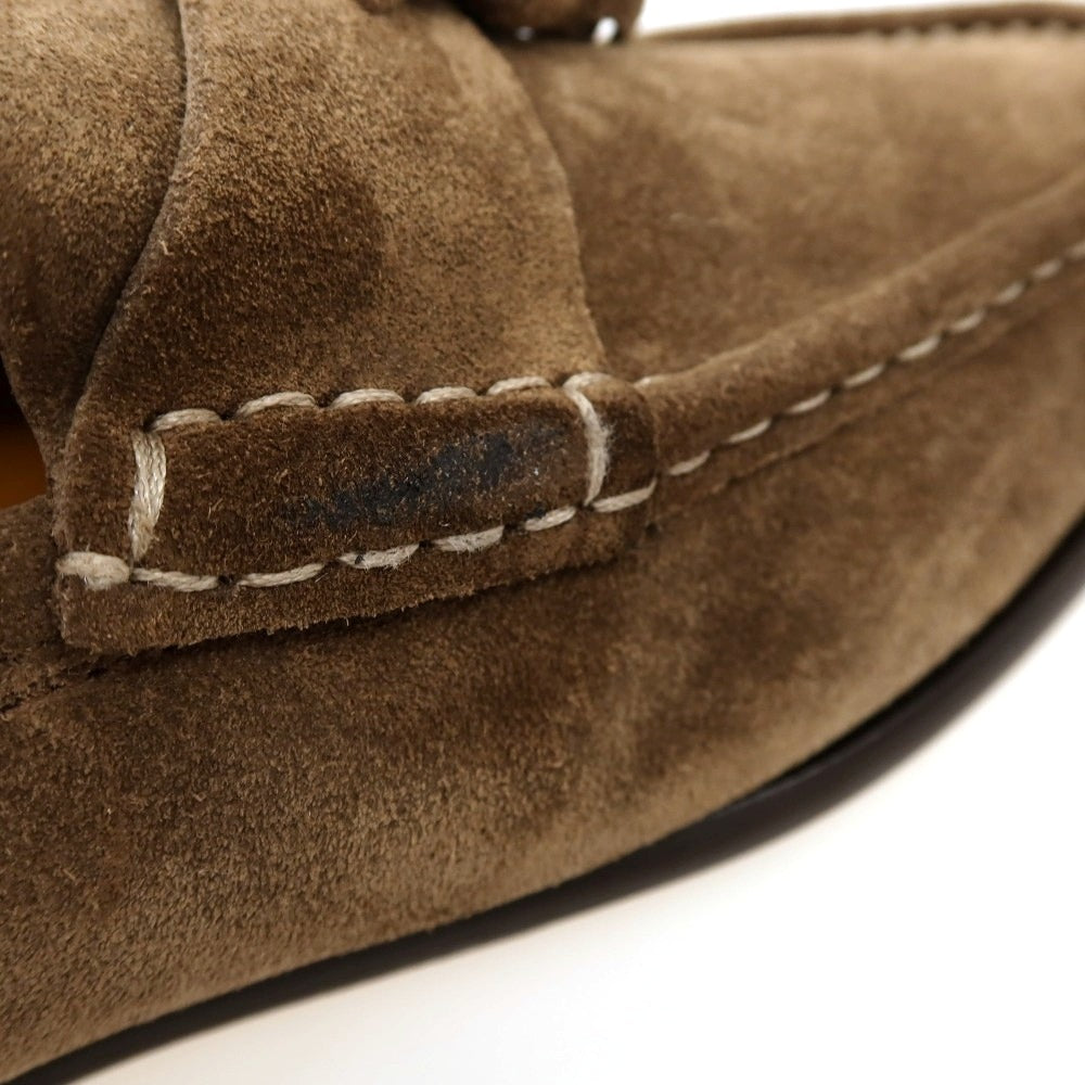 【新品アウトレット】イルモカシーノ IL MOCASSINO スエード ローファー カーキブラウン【サイズ42】【 状態ランクN- 】【 メンズ 】