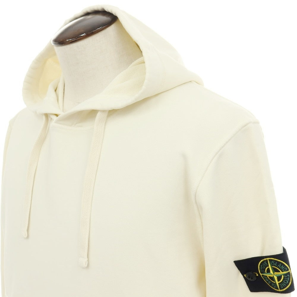 【新品】ストーンアイランド STONE ISLAND コットン スウェット プルオーバー パーカー アイボリー【サイズXL】【 状態ランクN 】【 メンズ 】