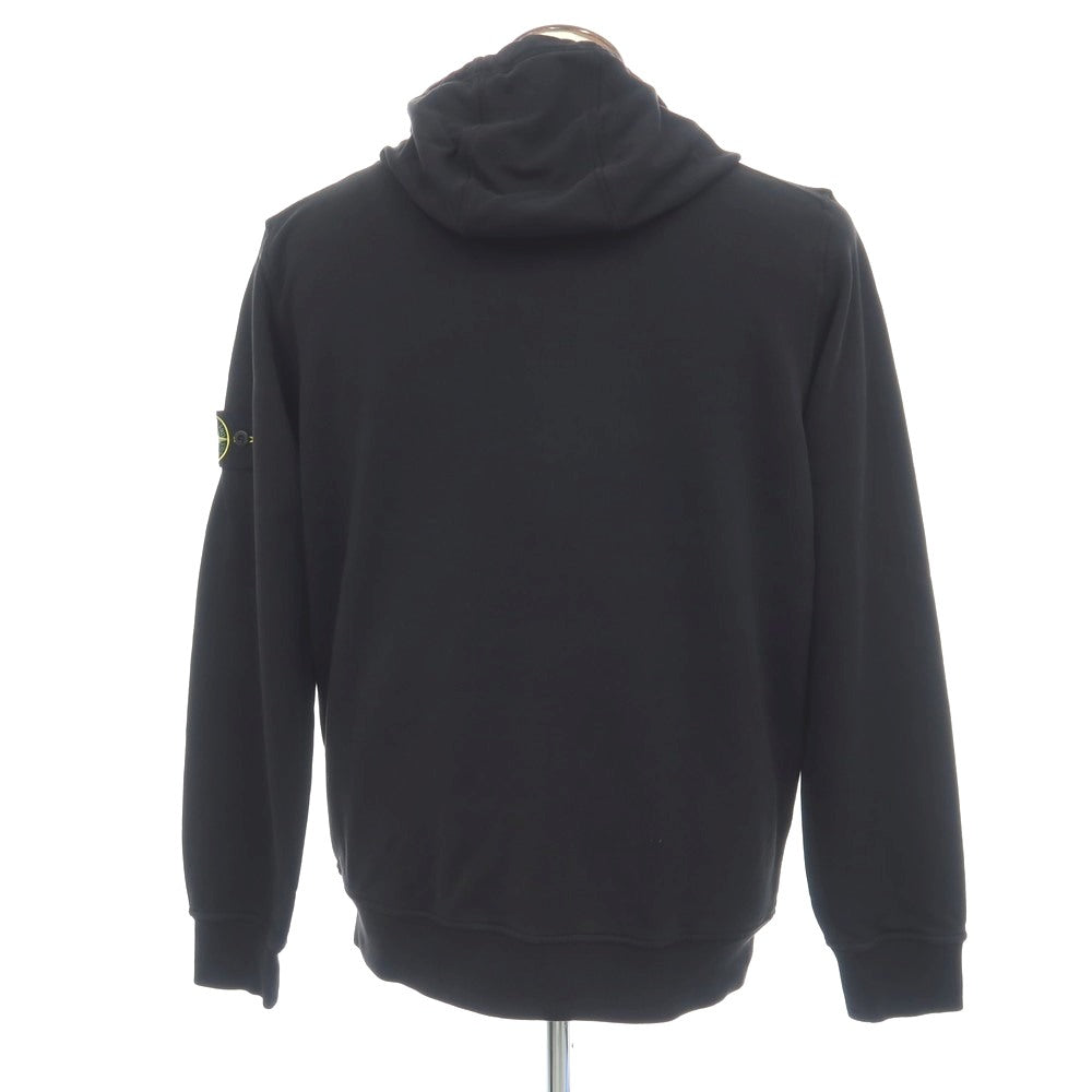 【新品】ストーンアイランド STONE ISLAND コットン スウェット プルオーバー パーカー ブラック【サイズXL】【 状態ランクN 】【 メンズ 】