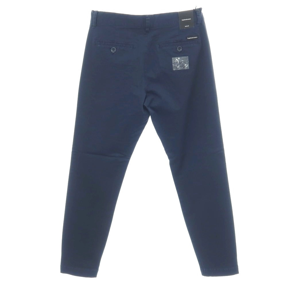 【中古】【未使用】ピークパフォーマンス PeakPerformance Moment Narrow Pants ストレッチ ツイルコットン カジュアルスラックスパンツ ネイビー【サイズ31/32】【 状態ランクS 】【 メンズ 】