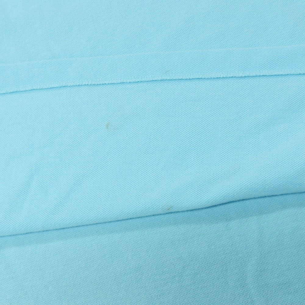 【中古】ポロ ラルフローレン Polo Ralph Lauren コットン 鹿の子 半袖ポロシャツ ライトブルー【サイズXL】【 状態ランクC 】【 メンズ 】