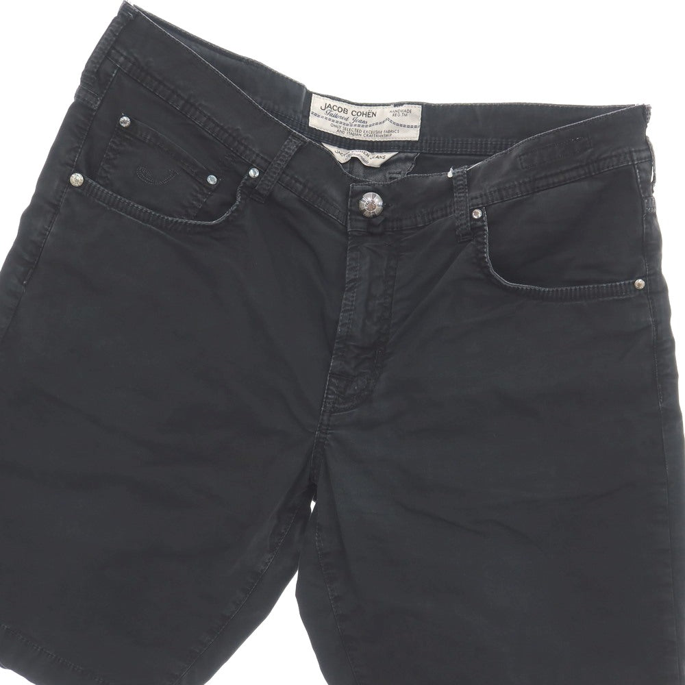 【中古】ヤコブコーエン JACOB COHEN PW6636 ストレッチ コットン ショートパンツ ブラック【サイズ36】【 状態ランクB 】【 メンズ 】