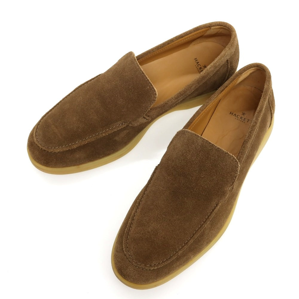 【中古】ハケットロンドン HACKETT LONDON HMS21361 スエード スリッポン ブラウンベージュ【サイズ41】【 状態ランクB 】【 メンズ 】