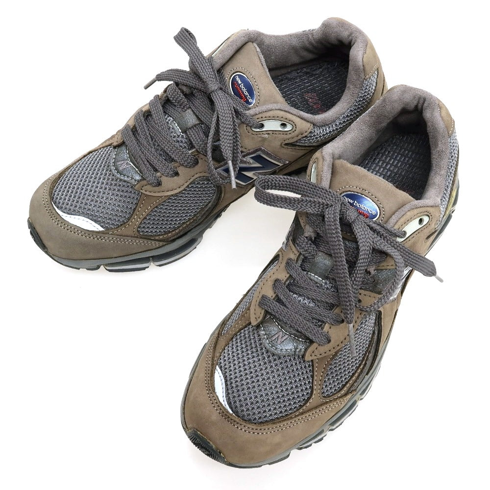【中古】ニューバランス NEW BALANCE MR2002CU made in USA スエード スニーカー ウォームグレーxグレー【サイズ26cm】【 状態ランクC 】【 メンズ 】