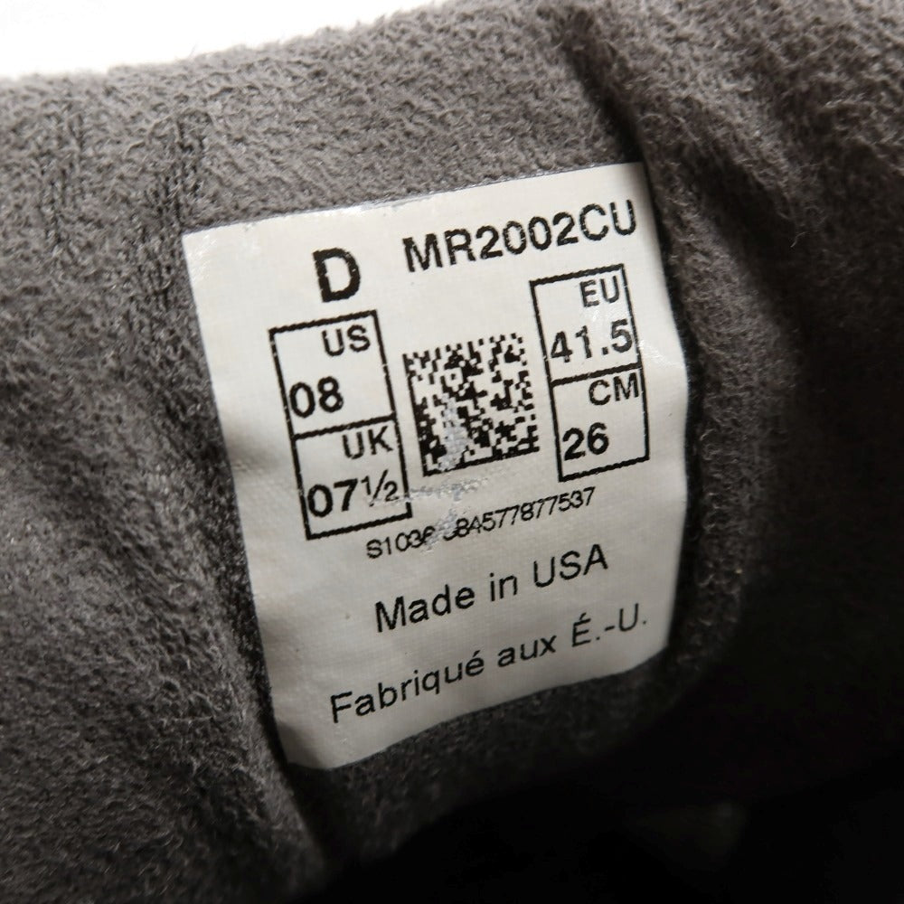 【中古】ニューバランス NEW BALANCE MR2002CU made in USA スエード スニーカー ウォームグレーxグレー【サイズ26cm】【 状態ランクC 】【 メンズ 】