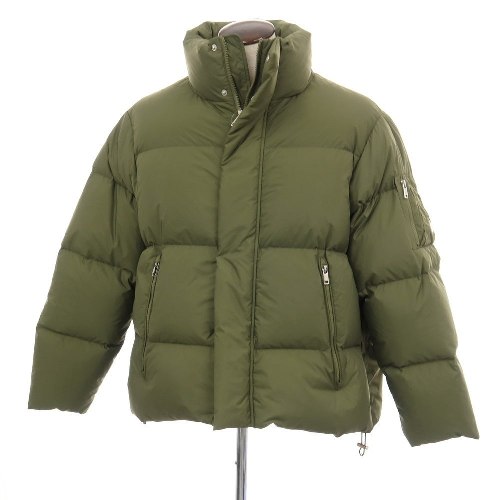 【新品】アルファスタイル ALPHA STYLE APEX レバレット クロップド ダウンパファー ナイロン スタンドカラー ダウンジャケット オリーブグリーン【サイズL】【 状態ランクN 】【 メンズ 】