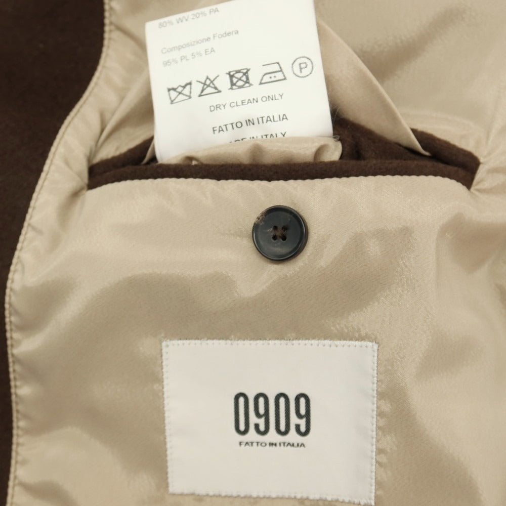 【新品アウトレット】ゼロナインゼロナイン 0909 ウール ナイロン ブルゾン ブラウン【サイズ48】【 状態ランクN- 】【 メンズ 】