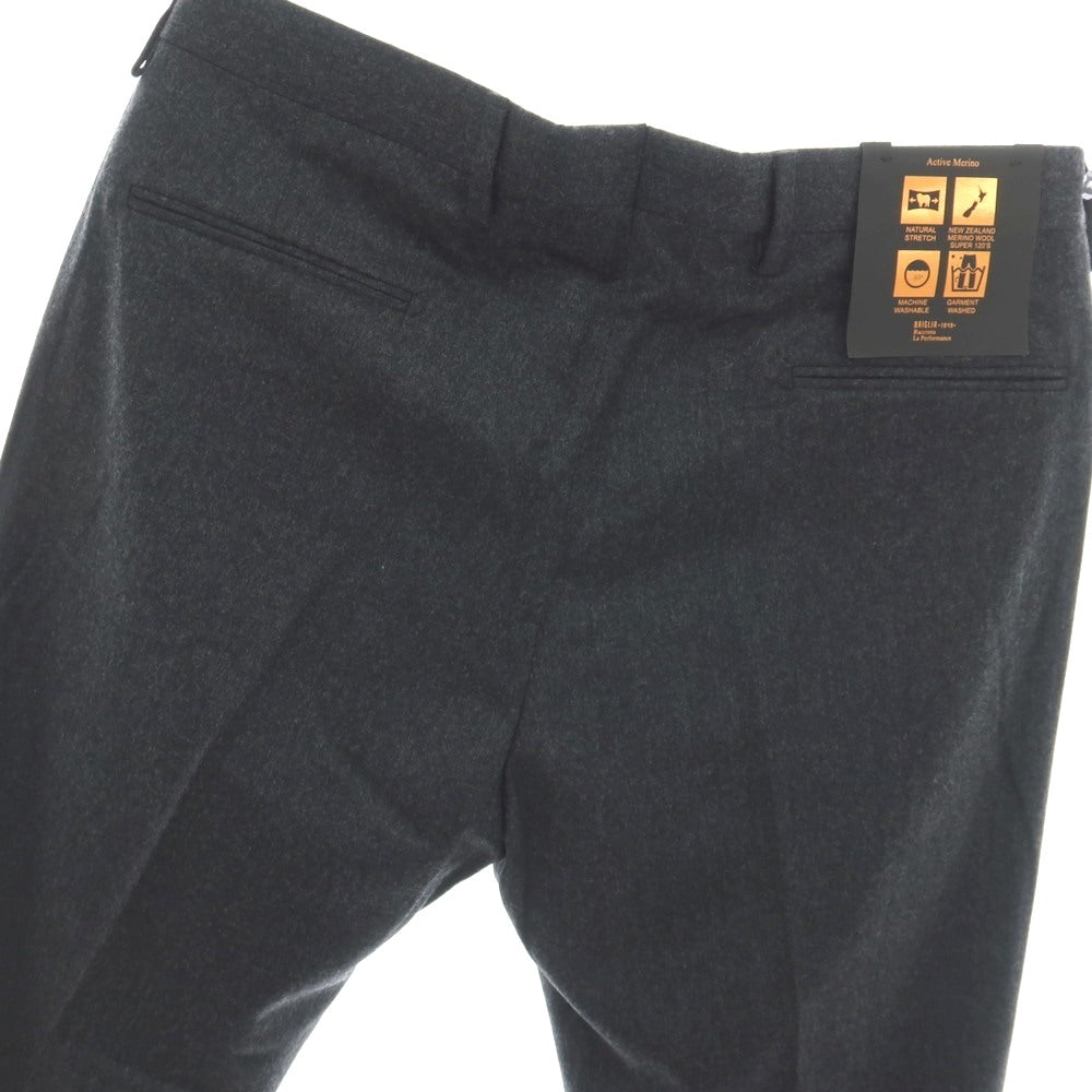 【新品】ブリリア1949 BRIGLIA 1949 ウール ドレススラックスパンツ チャコールグレー【サイズ38】【 状態ランクN 】【 メンズ 】