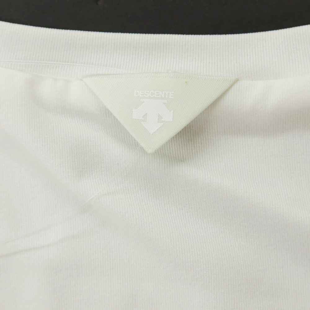 【中古】デサント オルテライン DESCENTE ALLTERRAIN ナイロン ダブルテーラーリング クルーネック 長袖Tシャツ ホワイト【サイズJP L】【 状態ランクB 】【 メンズ 】