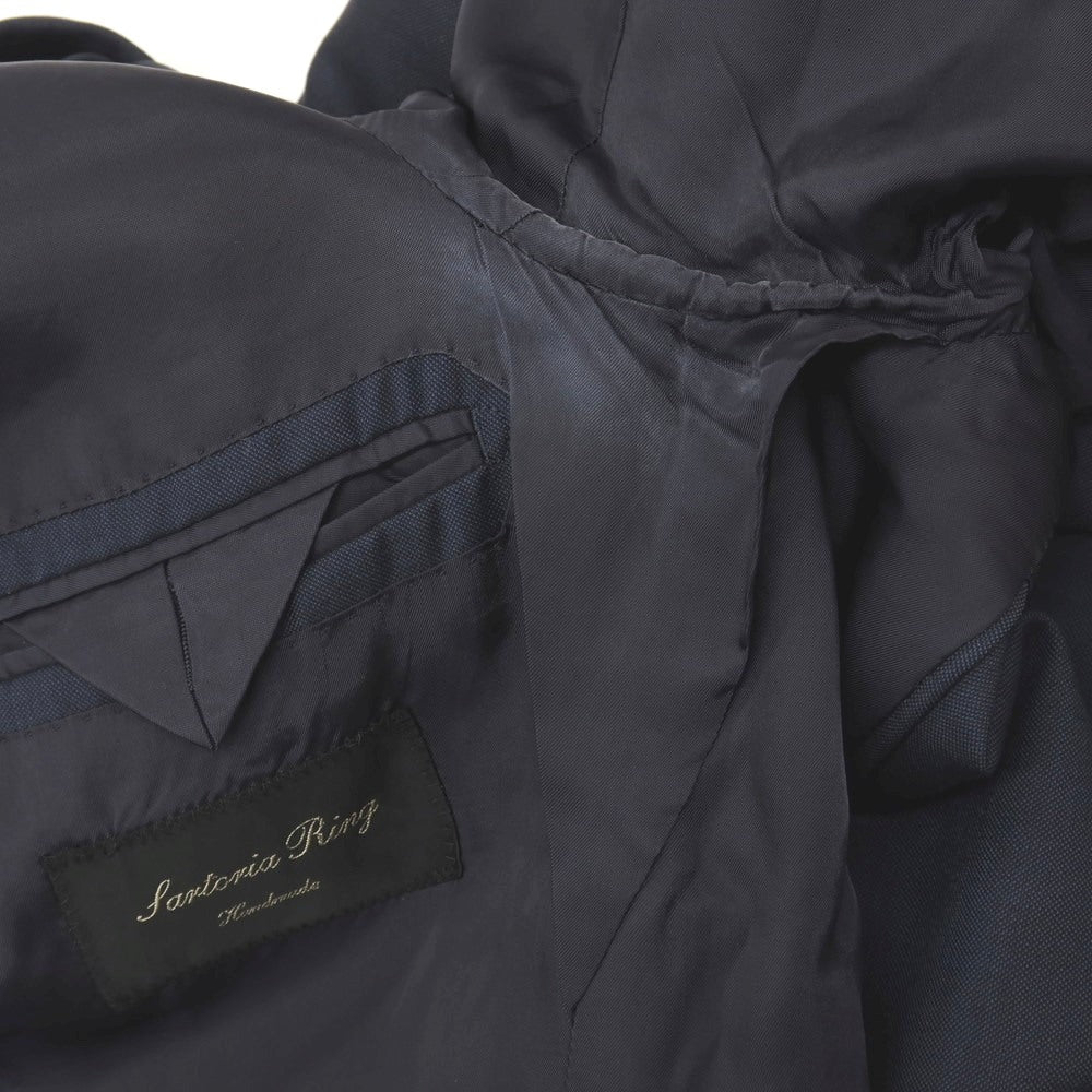 【中古】サルトリア リング Sartoria Ring ウール 3つボタン テーラードジャケット ネイビー【サイズ44】【 状態ランクC 】【 メンズ 】