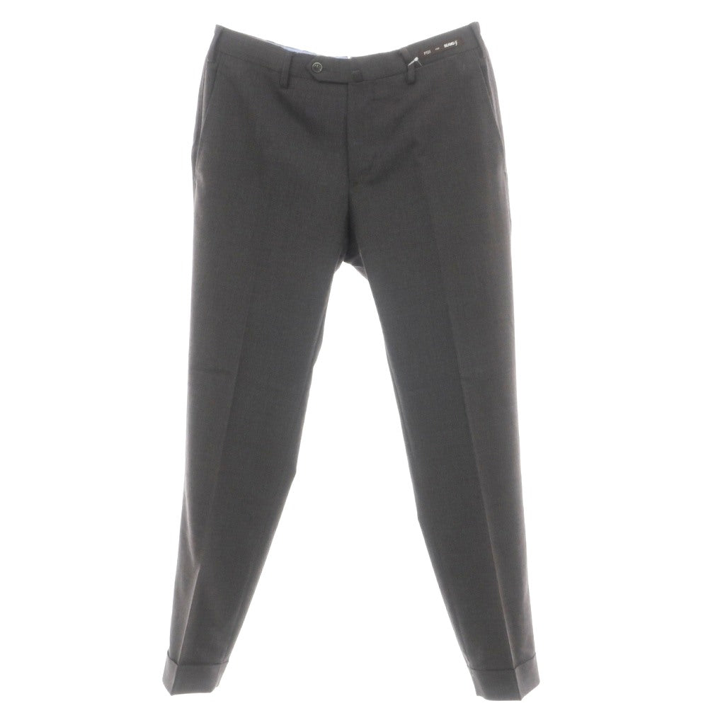 【中古】ピーティーゼロウーノ PT01 BEAMS F別注 ストレッチ ウール ドレススラックスパンツ ダークグレー【サイズ48】【 状態ランクC 】【 メンズ 】