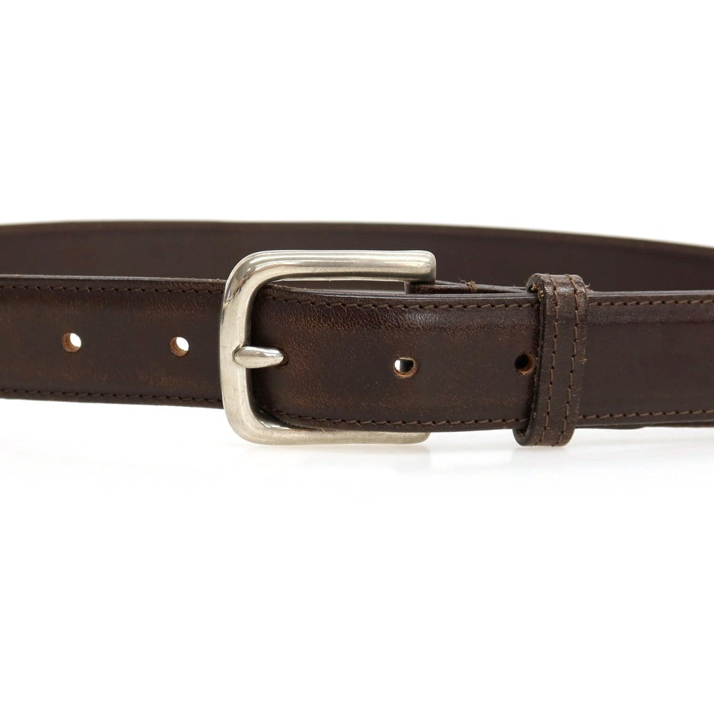 【中古】ホワイトハウスコックス Whitehouse Cox ブライドルレザー ベルト ダークブラウンxシルバー【サイズ34/85】【 状態ランクC 】【 メンズ 】