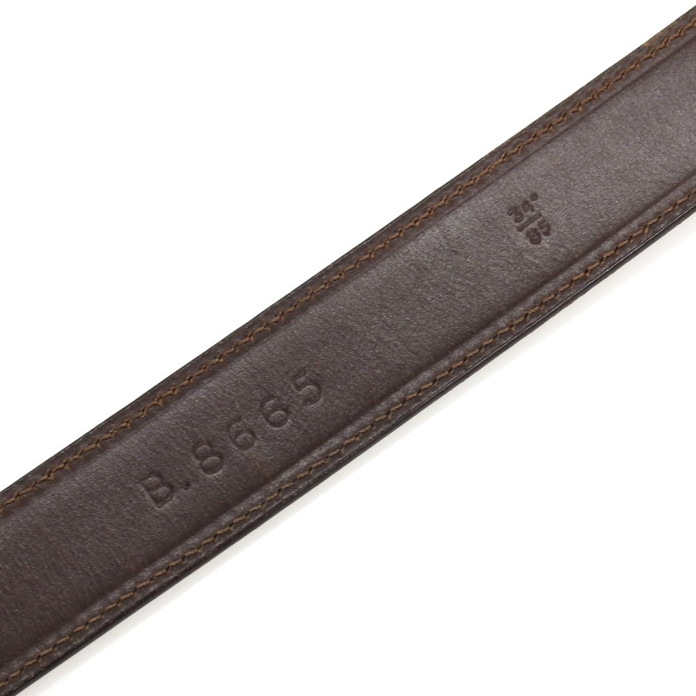 【中古】ホワイトハウスコックス Whitehouse Cox ブライドルレザー ベルト ダークブラウンxシルバー【サイズ34/85】【 状態ランクC 】【 メンズ 】
