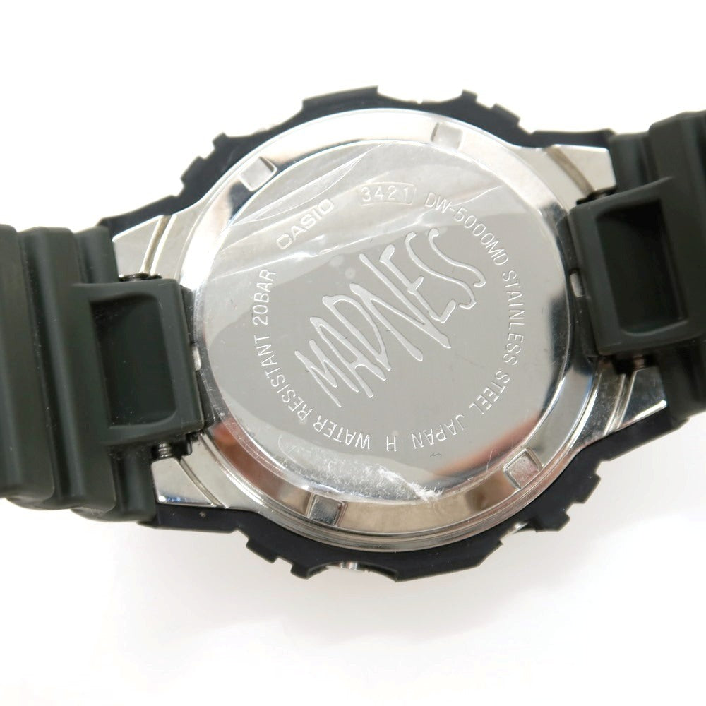 【中古】ジーショック G-SHOCK × MADNESS DW-5000MD 腕時計 ブラックxダークグリーン【 状態ランクA 】【 メンズ 】