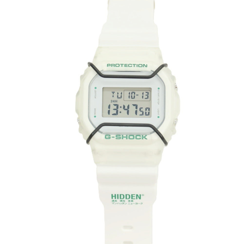 【中古】ヒドゥン ニューヨーク Hidden NY × G-SHOCK DW-5600X 腕時計 ホワイト【 状態ランクA 】【 メンズ 】