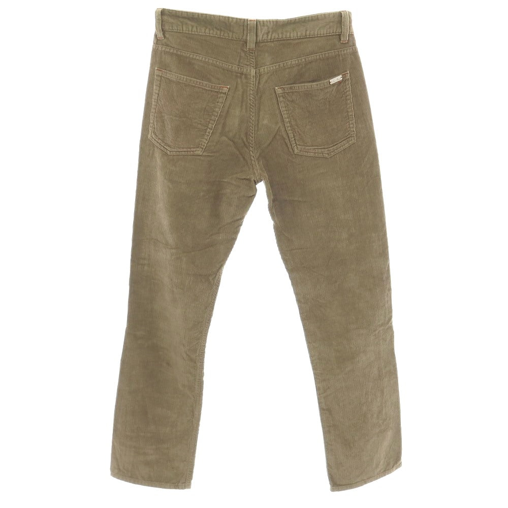 【中古】ロロピアーナ Loro Piana コットンカシミヤ 中太畝 コーデュロイパンツ カーキ【サイズ30】【 状態ランクC 】【 メンズ 】