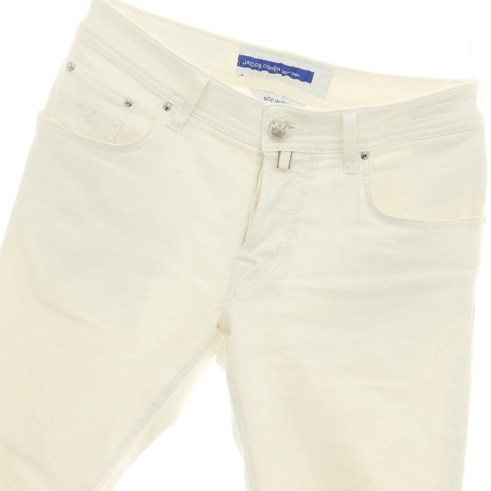 【中古】ヤコブコーエン JACOB COHEN NICK ストレッチ コットンポリエステル デニムパンツ ホワイト【サイズ31】【 状態ランクC 】【 メンズ 】