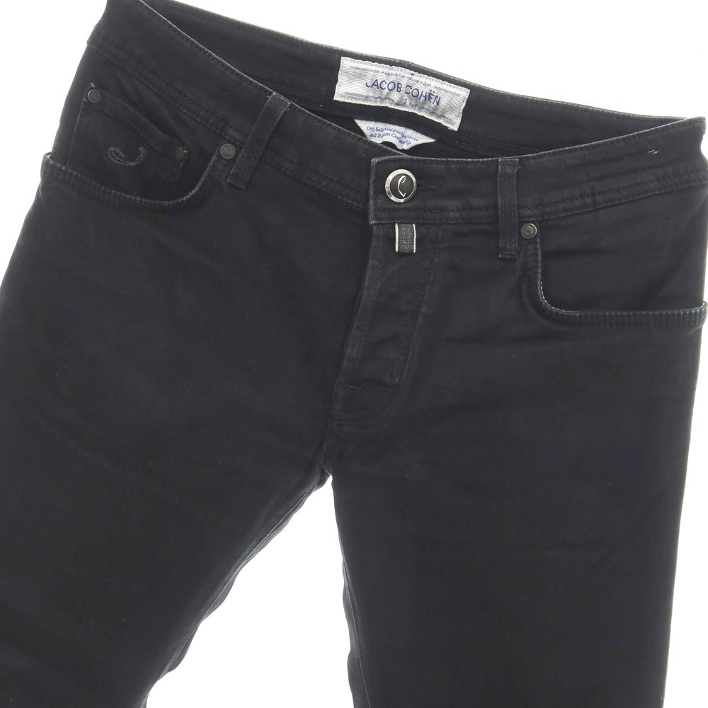 【中古】ヤコブコーエン JACOB COHEN J622 ストレッチ コットンレーヨン デニムパンツ ジーンズ ブラック【サイズ32】【 状態ランクC 】【 メンズ 】