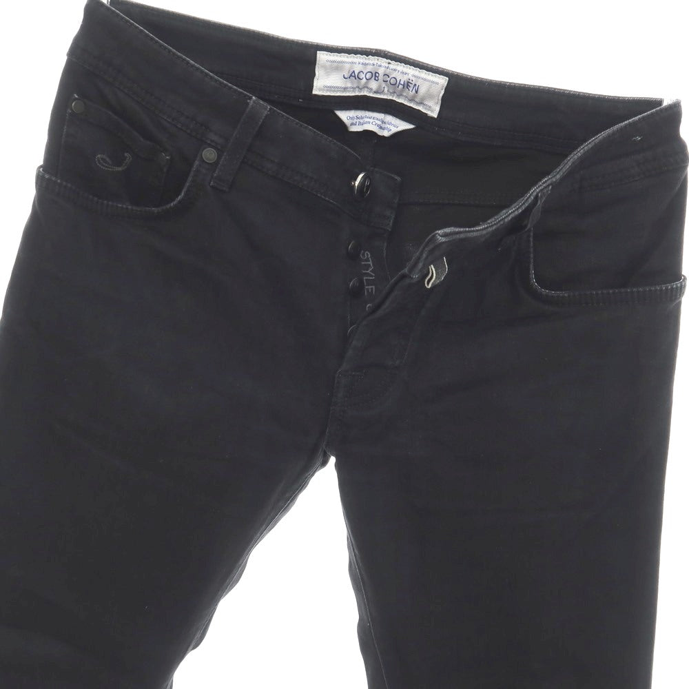 【中古】ヤコブコーエン JACOB COHEN J622 ストレッチ コットンレーヨン デニムパンツ ジーンズ ブラック【サイズ32】【 状態ランクC 】【 メンズ 】