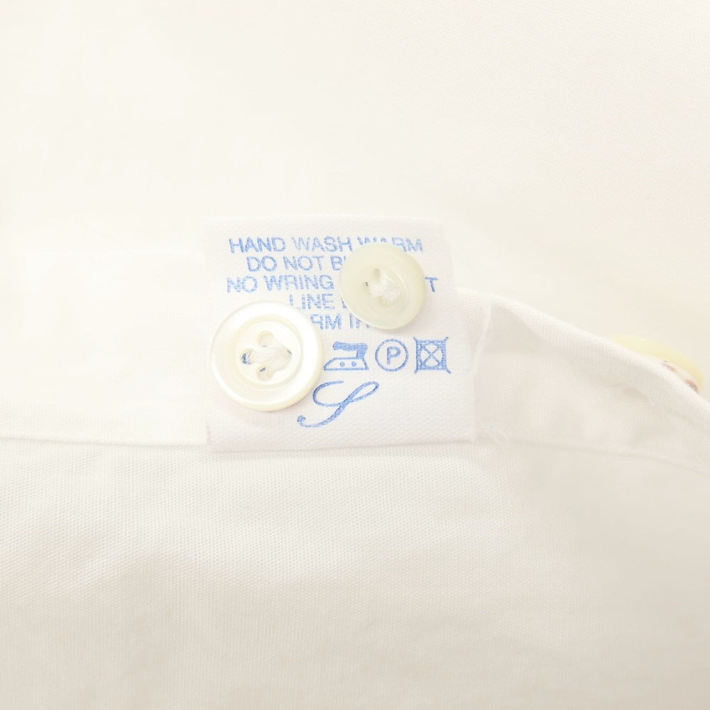 【中古】ジャンネット giannetto コットン ホリゾンタルカラー ドレスシャツ ホワイト【サイズ37】【 状態ランクC 】【 メンズ 】
