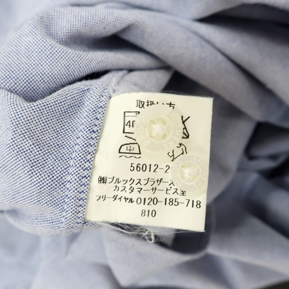【中古】ブルックスブラザーズ Brooks Brothers オックスフォード コットン ボタンダウン プルオーバー 半袖シャツ ライトブルー【サイズS】【 状態ランクC 】【 メンズ 】