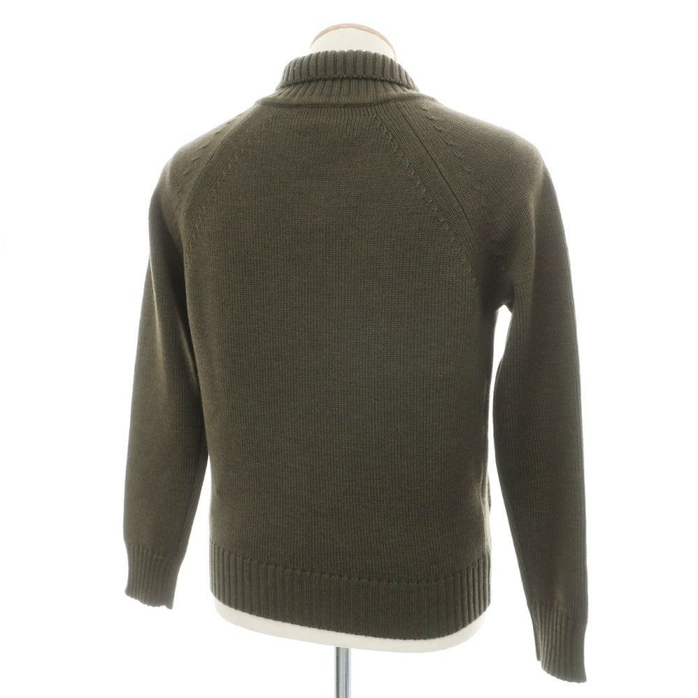 【中古】【未使用】ザノーネ ZANONE ウール カーディガン ダークオリーブグリーン【サイズ44】【 状態ランクS 】【 メンズ 】