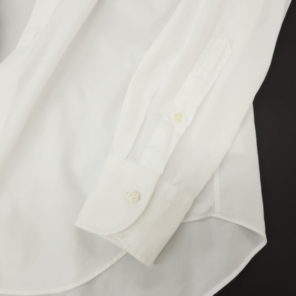 【中古】メイカーズシャツ カマクラ Makers Shirt 鎌倉 コットン ワイドカラー ドレスシャツ ホワイト【サイズ37】【 状態ランクC 】【 メンズ 】