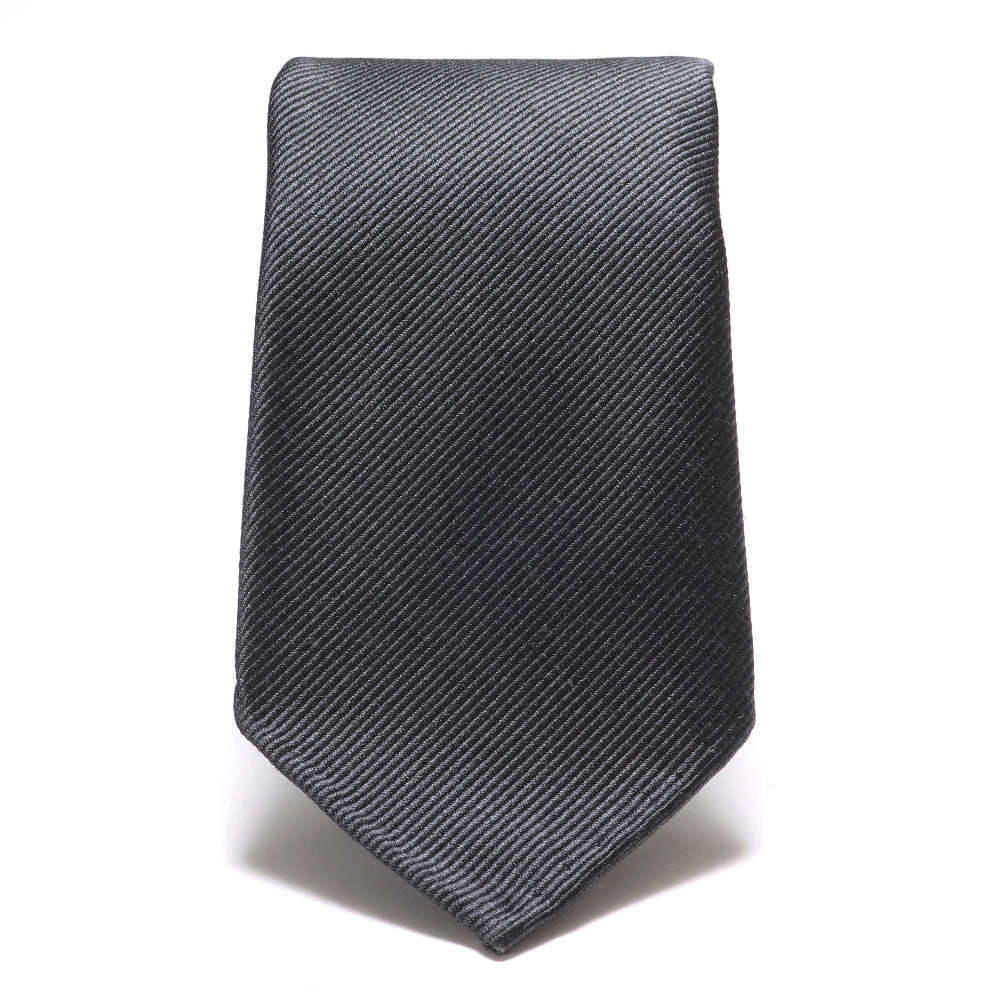 【新品】ココン COCON 刻々 - 無地|KOKKOKU SOLID 無地ネクタイ ハンドメイドセッテピエゲ 杢チャコール【 状態ランクN 】【 メンズ 】