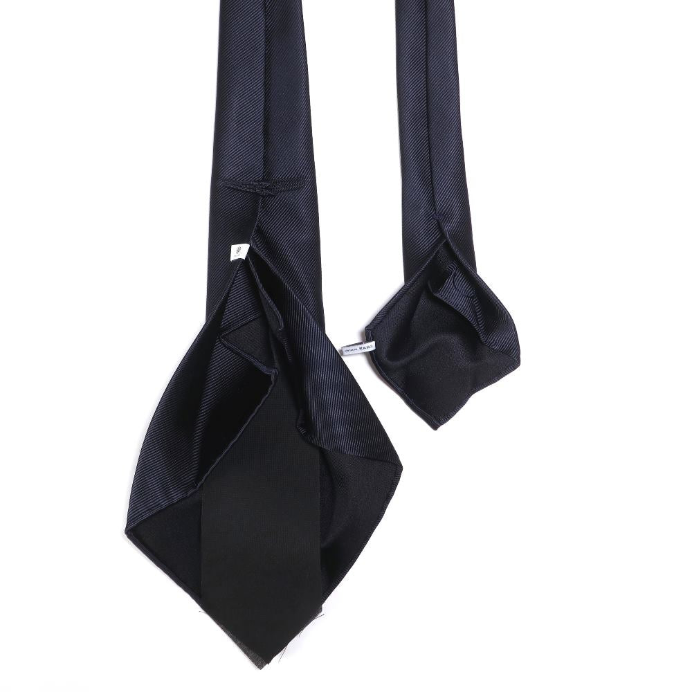 【新品】ココン COCON 刻々 - 無地|KOKKOKU SOLID 無地ネクタイ ハンドメイドセッテピエゲ ネイビー【 状態ランクN 】【 メンズ 】