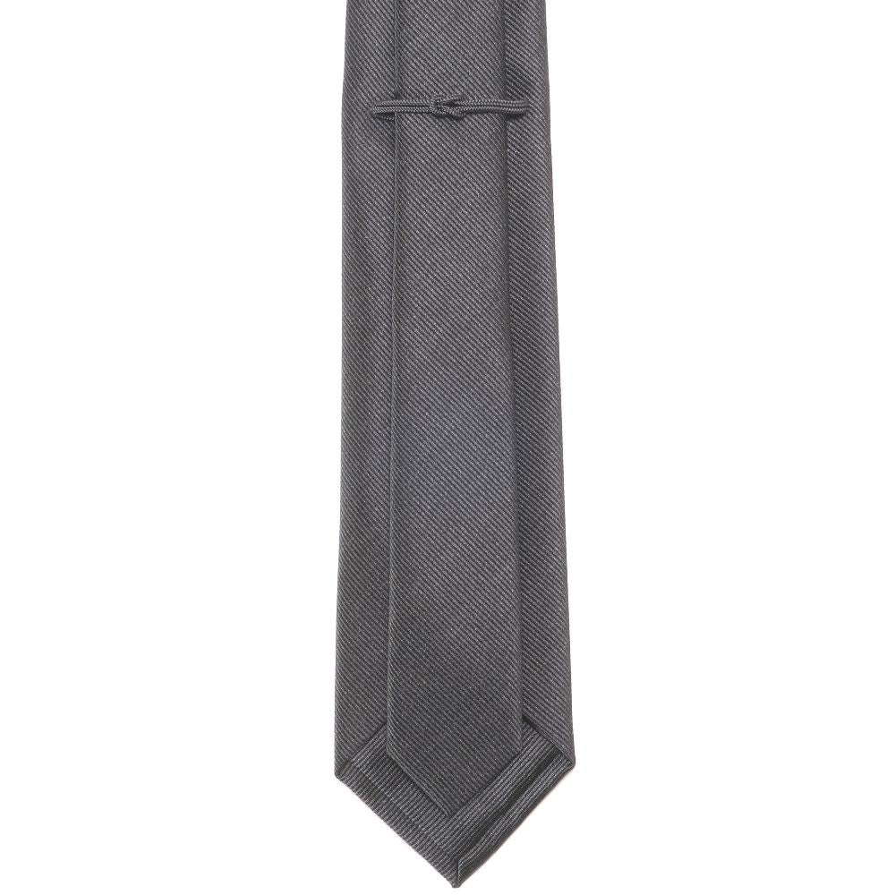 【新品】ココン COCON 刻々 - 無地|KOKKOKU SOLID 無地ネクタイ ハンドメイドトレピエゲ 杢チャコール【 状態ランクN 】【 メンズ 】