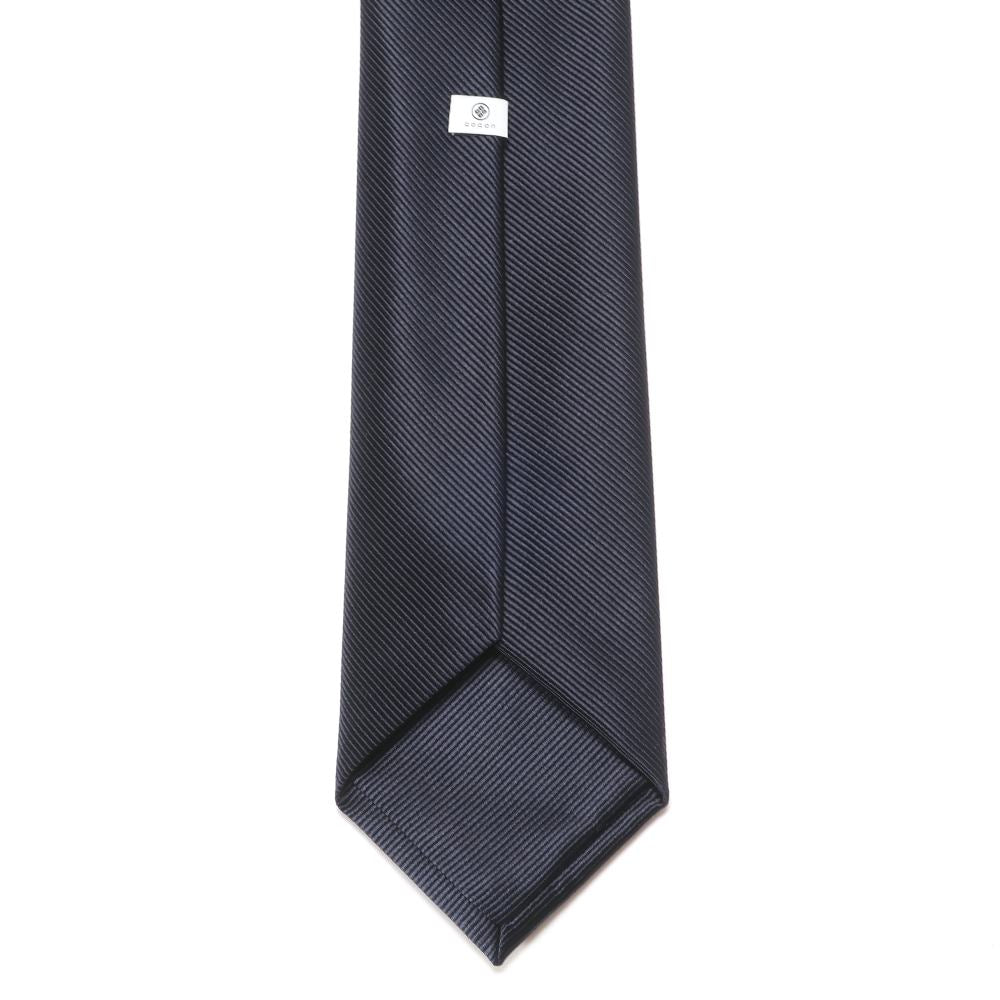 【新品】ココン COCON 刻々 - 無地|KOKKOKU SOLID 無地ネクタイ ハンドメイドトレピエゲ ネイビー【 状態ランクN 】【 メンズ 】