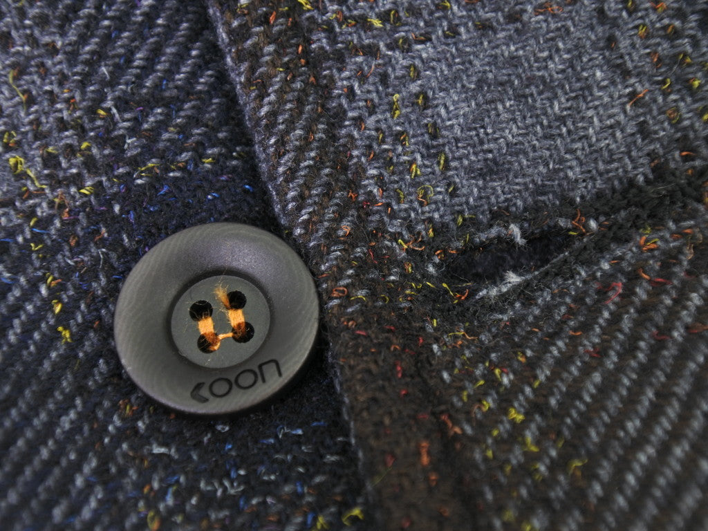 【新品】クーン KOON カジュアル系ジレ
 ネイビーxブラウン【サイズ50】【NVY】【A/W】【状態ランクN】【メンズ】
【778985】 EPD