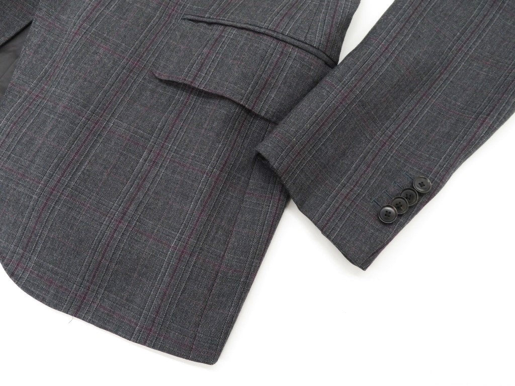 【中古】インベストメント クロージング INVESTMENT CLOTHING 3つボタンスーツ
 グレーxパープル【サイズ表記なし(M位)】【GRY】【A/W】【状態ランクB】【メンズ】
【778998】 EPD