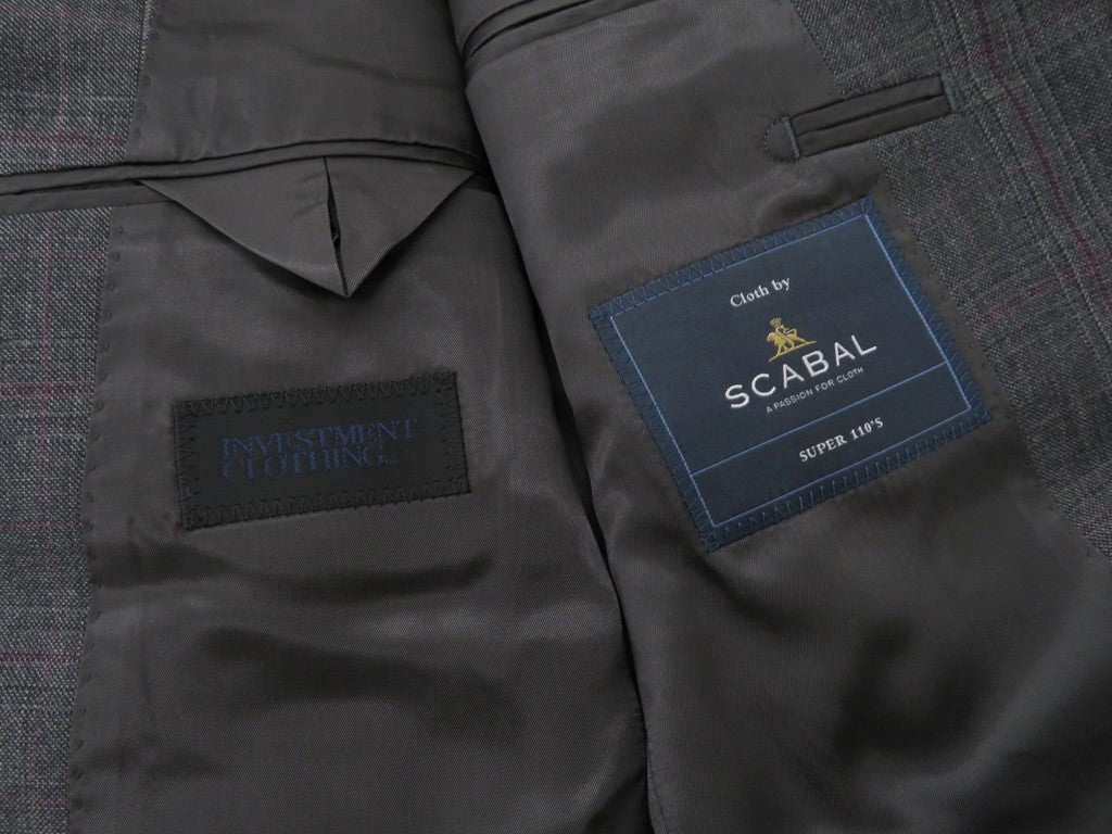 【中古】インベストメント クロージング INVESTMENT CLOTHING 3つボタンスーツ
 グレーxパープル【サイズ表記なし(M位)】【GRY】【A/W】【状態ランクB】【メンズ】
【778998】 EPD