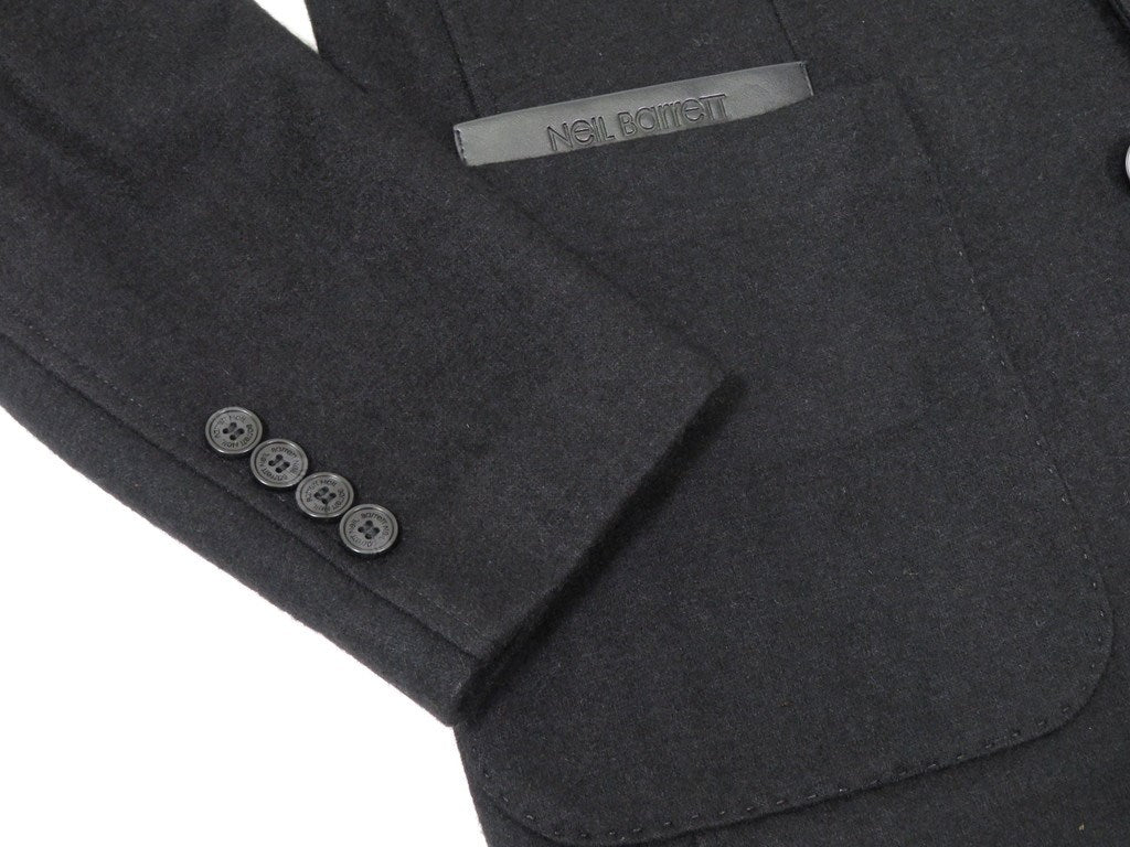 【中古】ニールバレット NEIL BARRETT カジュアルジャケット
 ブラック【サイズ50】【BLK】【A/W】【状態ランクB】【メンズ】
【778889】 EPD