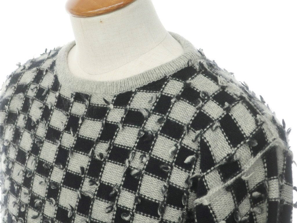 【中古】エンポリオ アルマーニ EMPORIO ARMANI プルオーバーニット
 グレーxブラック【サイズ46】【GRY】【A/W】【状態ランクB】【メンズ】
【778887】 EPD