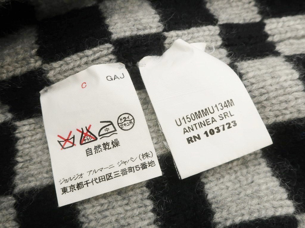 【中古】エンポリオ アルマーニ EMPORIO ARMANI プルオーバーニット
 グレーxブラック【サイズ46】【GRY】【A/W】【状態ランクB】【メンズ】
【778887】 EPD