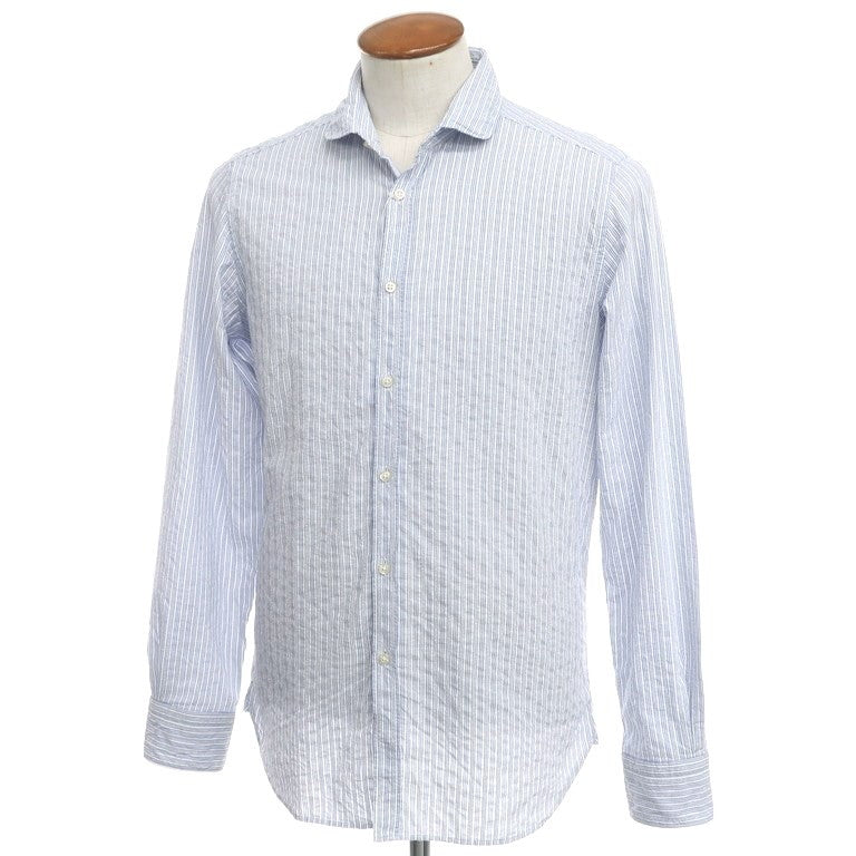 【中古】ギローバー GUY ROVER カジュアルシャツ
 ホワイトxブルー【サイズ39】【WHT】【S/S/A/W】【状態ランクB】【メンズ】
【779069】 EPD