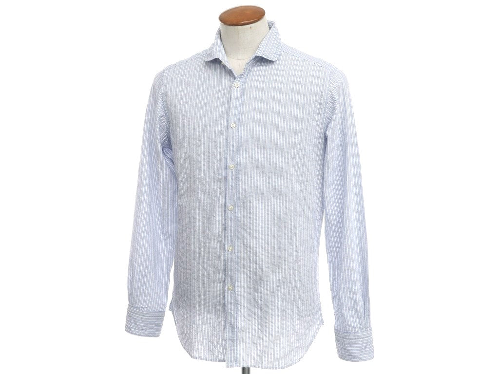 【中古】ギローバー GUY ROVER カジュアルシャツ
 ホワイトxブルー【サイズ39】【WHT】【S/S/A/W】【状態ランクB】【メンズ】
【779069】 EPD