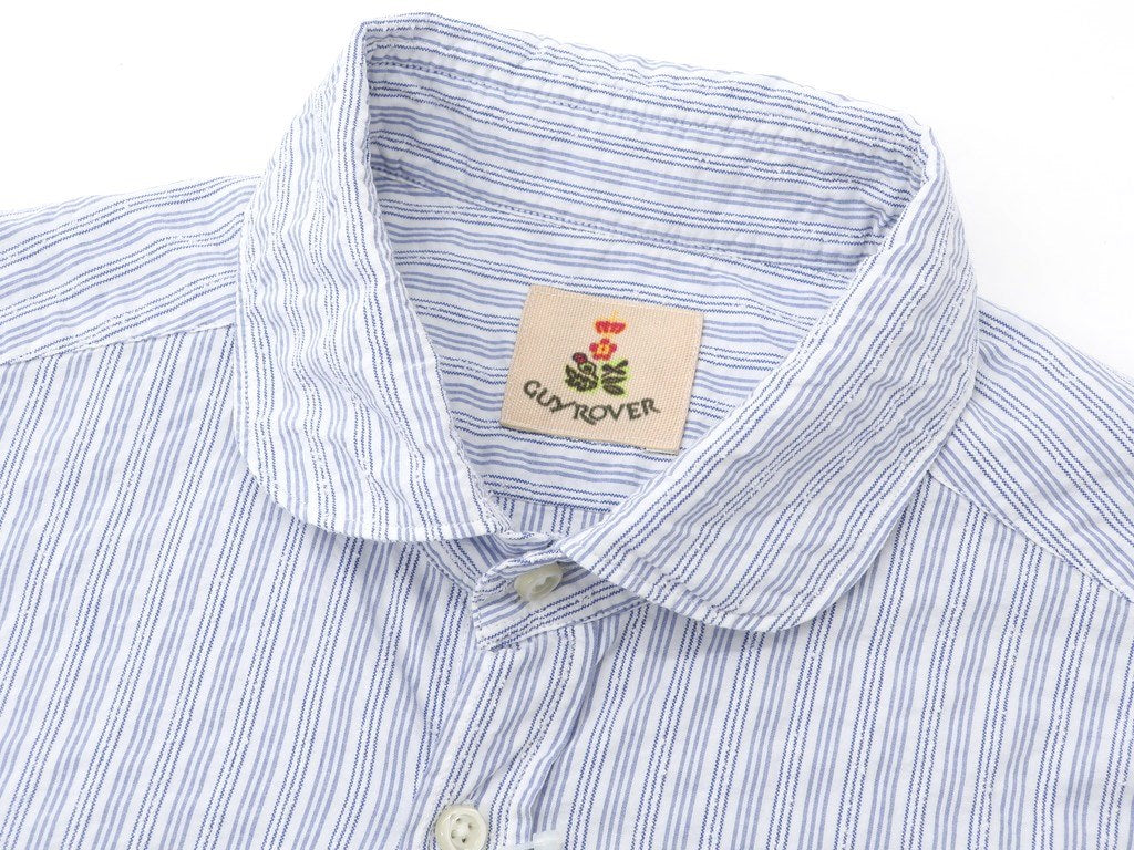 【中古】ギローバー GUY ROVER カジュアルシャツ
 ホワイトxブルー【サイズ39】【WHT】【S/S/A/W】【状態ランクB】【メンズ】
【779069】 EPD