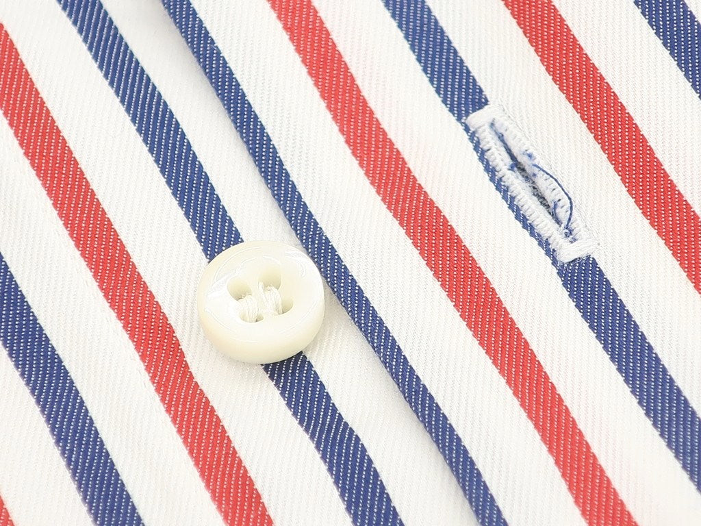 【中古】ギローバー GUY ROVER カジュアルシャツ
 レッドxネイビーxホワイト【サイズ40】【WHT】【S/S/A/W】【状態ランクC】【メンズ】
【769880】 EPD